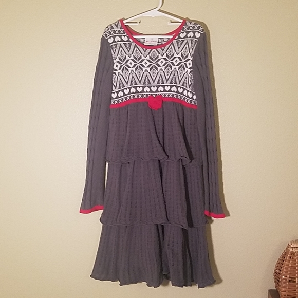 snowflake sweater dress